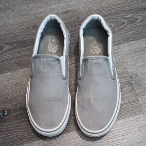 Vans Classic Gray Slip-On Sneakers